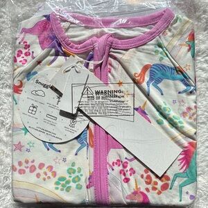 Little Sleepies 2T zippie Unicorn Magic - Pink and Multicolor